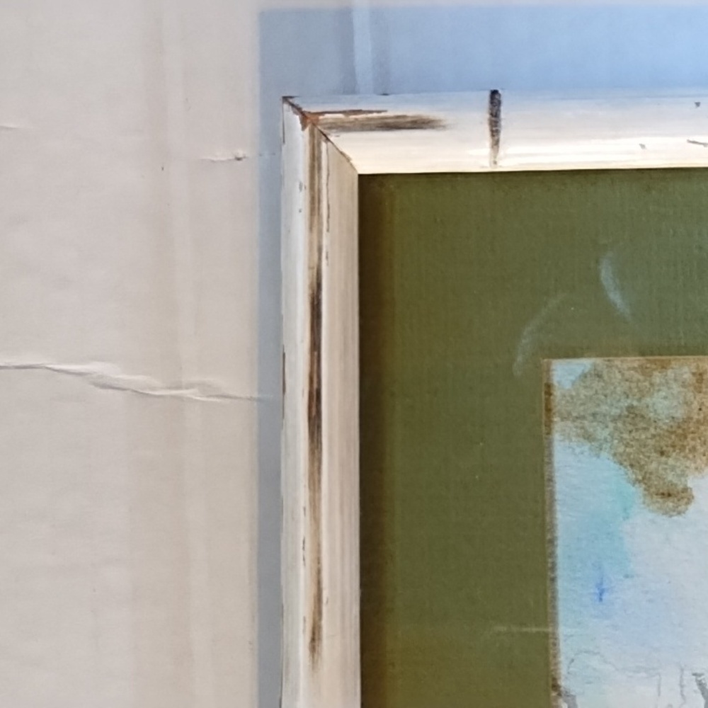 Rustic Landscape Art with Bamboo Frame - Picture 5 of 9
